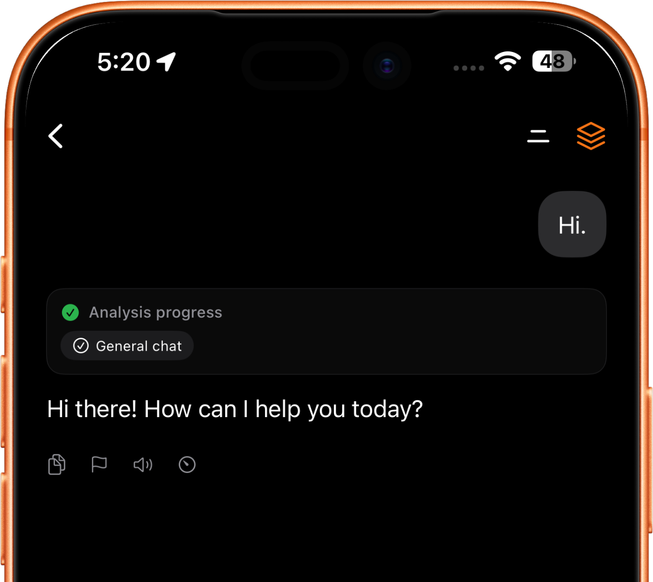 Karobar iOS app — AI chat on iPhone