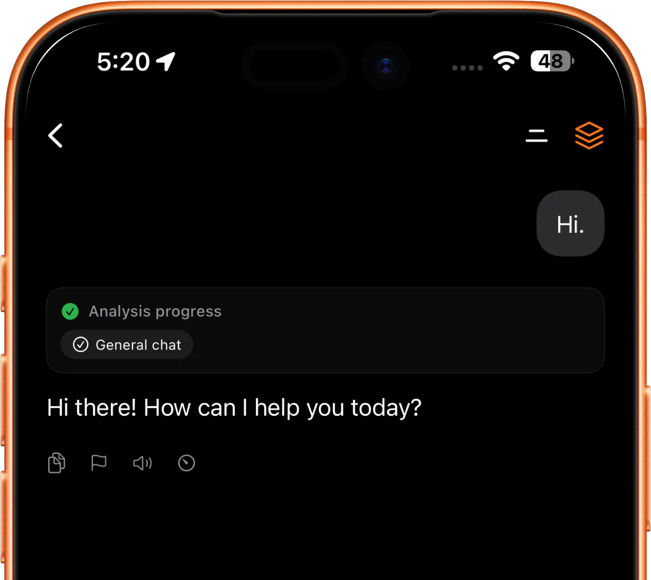 Karobar iOS app — AI chat on iPhone